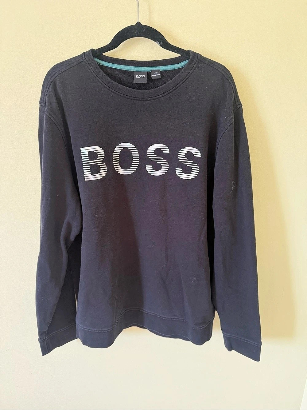 BOSS Logo Sweatshirt Black Size XXL